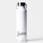 Modern Black White Personalised Monogram and Name  Water Bottle<br><div class="desc">The Modern Black White Personalised Monogram and Name Water Bottle is a stylish and practical choice for staying hydrated. The monochrome design with personalised details makes it a chic accessory for everyday use or as a thoughtful gift. If you have any particular design preferences or customisation ideas, just let me...</div>