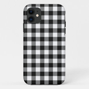Modern Black & White Plaid Christmas Pattern Case-Mate iPhone Case
