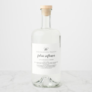 Modern Black & White Product Storage Labels