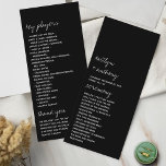 Modern Black & White Script Minimalistic Wedding Programme<br><div class="desc">Celebrate in style with these stylish and very trendy wedding programs. This design is easy to personalise with your special event wording and your guests will be thrilled when they see these fabulous programs. Matching items can be found in the collection.</div>