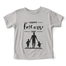 Modern Black & White Silhouette Father's Day Card