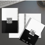 Modern Black & White Small Business Planner<br><div class="desc">Modern Black & White Small Business Planner Template to stay organised and elevate your company branding. It is a sleek addition to the Black & White Business Cards & Marketing Items Collection. Designed for the modern entrepreneur, this planner is perfect for present in your customer's mind. Ad your logo, company...</div>