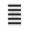 Modern Black White Stripes Personal Contact Card