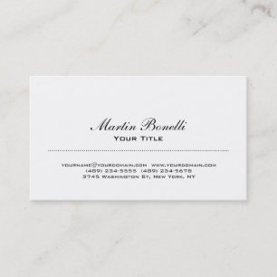 Modern Black & White Trendy Business Card