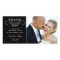 Modern Black & White Wedding Photo Thank You Cards