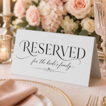 Modern Black & White Wedding Reserved
