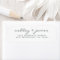 Modern Black White Wedding Return Address