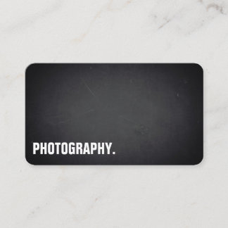 Modern Blackboard Photography Professional Business Card