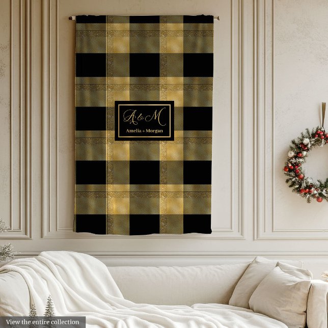 Modern Blanket Black Gold Graduation Keepsake (Modern Blanket Black Gold Graduation Keepsake)