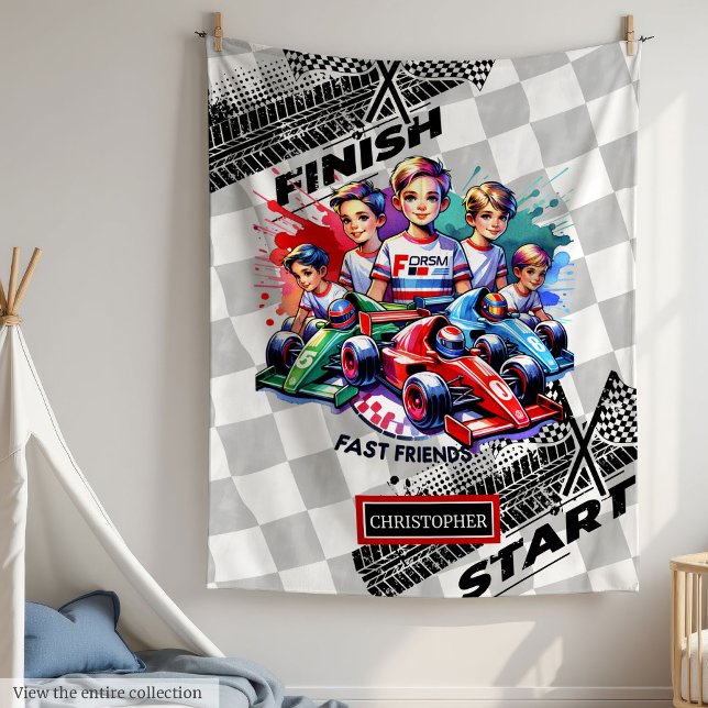 Modern Blanket Formula 1 Racing Boy Birthday (Modern Blanket Formula 1 Racing Boy Birthday)