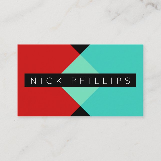 Modern blend style business card (Front)