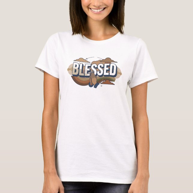Modern BLESSED 2D Original Design T-Shirt (Front)