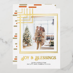 Modern Block Photo Christmas Personalised