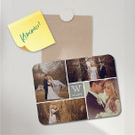 Modern Block Wedding Monogram Photo Collage Magnet<br><div class="desc">Designed by fat*fa*tin. Easy to customise with your own text,  photo or image. For custom requests,  please contact fat*fa*tin directly. Custom charges apply.

www.zazzle.com/fat_fa_tin
www.zazzle.com/color_therapy
www.zazzle.com/fatfatin_blue_knot
www.zazzle.com/fatfatin_red_knot
www.zazzle.com/fatfatin_mini_me
www.zazzle.com/fatfatin_box
www.zazzle.com/fatfatin_design
www.zazzle.com/fatfatin_ink</div>