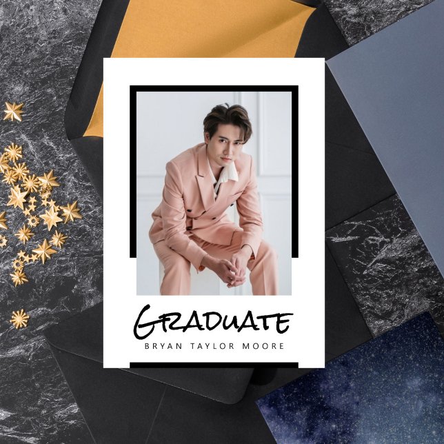 Modern Blocks Graduate Photo Announcement (Creator Uploaded)