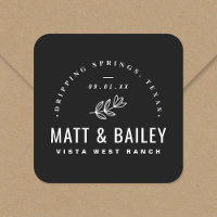 Modern Bloom Wedding Monogram