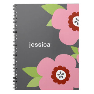Modern Blooms Personalised Notebook