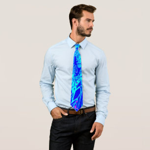 Modern Blue Abstract Art  Painting Tie
