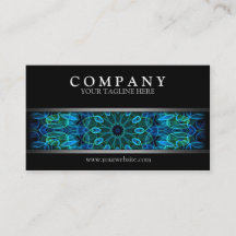 Modern Blue and Green Gems Mandala