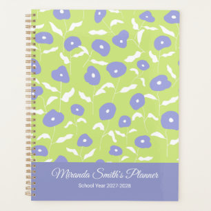 Modern Blue and Green Personalised Planner