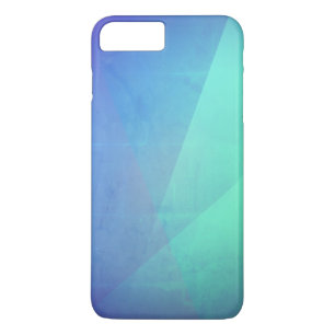 Modern Blue Aqua &Turquoise Geometric Gradation Case-Mate iPhone Case