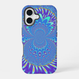 Modern Blue art iPhone 16 Case