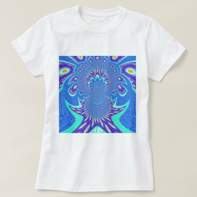 Modern Blue art T-Shirt (Design Front)
