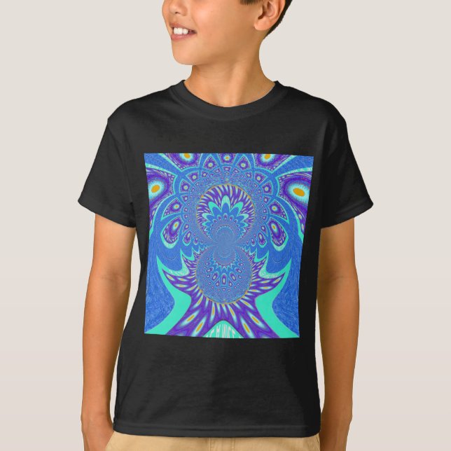 Modern Blue art T-Shirt (Front)