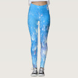 Modern Blue Athletic Workout Leggings<br><div class="desc">Whether your doing yoga,  pilates,  walking around the park or at the gym you will look great in these modern blue workout gear. Great for school athletic programs,  dance team and other active activities.</div>