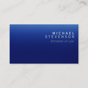 Modern Blue Attorney at Law Business Card