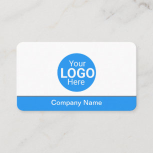 Modern blue bottom business details /personalised  card