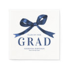 Modern Blue Bow Graduation Party