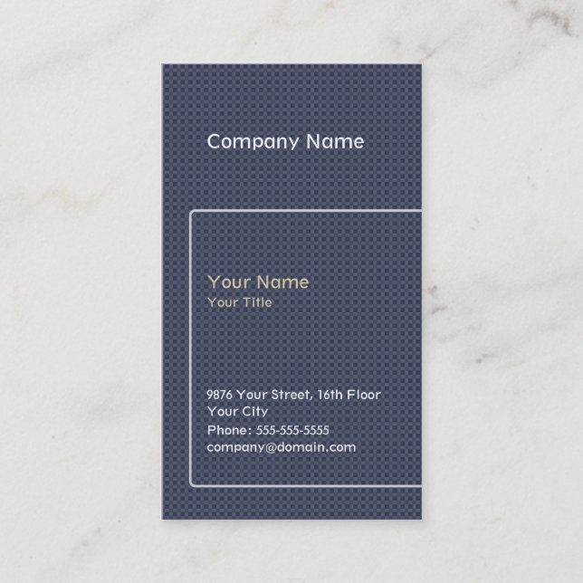 Modern Blue Business Card Template (Front)