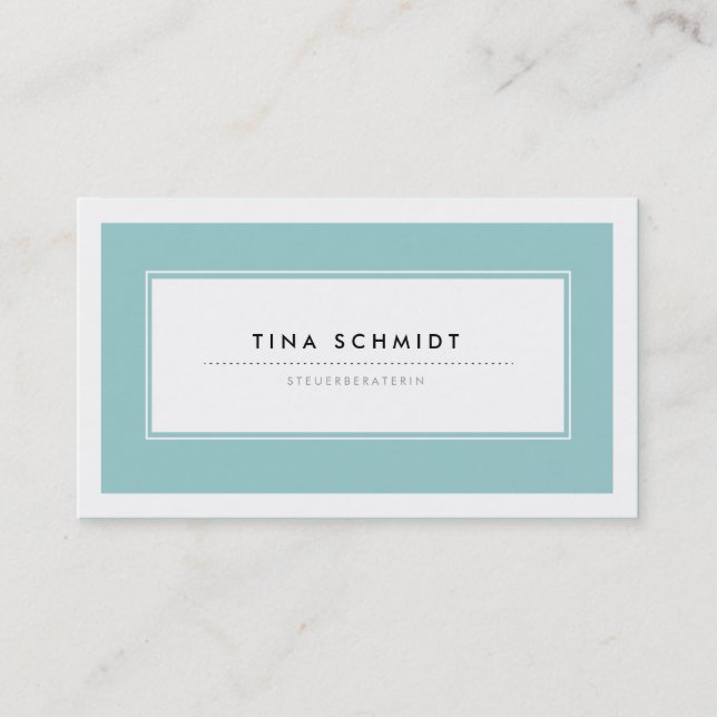 Modern Blue Business Cards (Front)