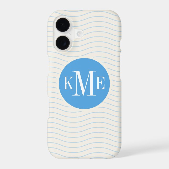 Modern Blue Chevron Pattern (Back)