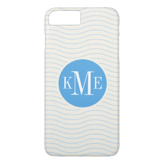 Modern Blue Chevron Pattern Case-Mate iPhone Case