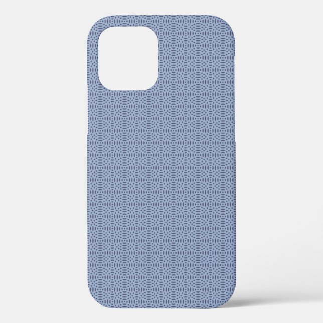Modern Blue Circular Shapes Seamless Pattern Case-Mate iPhone Case (Back)