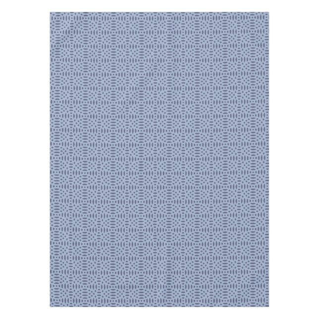 Modern Blue Circular Shapes Seamless Pattern Tablecloth (Front)