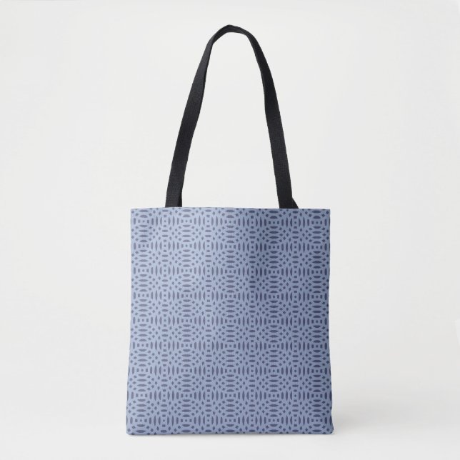 Modern Blue Circular Shapes Seamless Pattern Tote Bag (Front)
