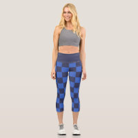 Modern Blue Croatian Geometric Chequered