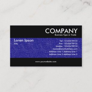 Modern - Blue Denim Texture Business Card