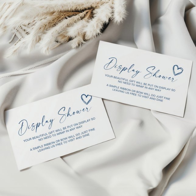 Modern Blue Display Shower Enclosure Card (Creator Uploaded)