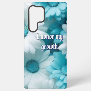 Modern Blue Floral  Samsung Galaxy Case
