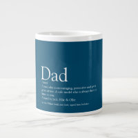 Modern Blue Fun Cool Dad Father Definition