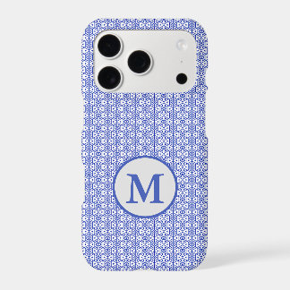 Modern Blue Geometric Triangle Pattern Minimalist