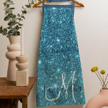 Modern Blue Glitter Sparkles Personalised Name Apron<br><div class="desc">Introducing our Modern Blue Glitter Sparkles Personalised Name collection, exclusively available on Zazzle! This dazzling product line is perfect for adding a touch of glamour and customisation to your everyday essentials. Embrace the modern and glamourous vibes of our Modern Blue Glitter Sparkles Personalised Name collection, available exclusively on Zazzle. With...</div>