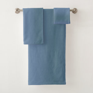 Modern blue gradient Watercolor galaxy Bath Towel Set