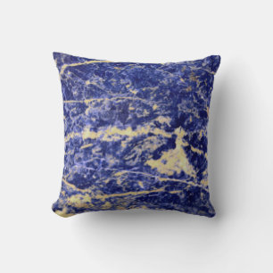 Modern Blue Granite, blue marble, blue stone  Cushion