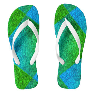 MODERN BLUE GREEN CUTE  JANDALS