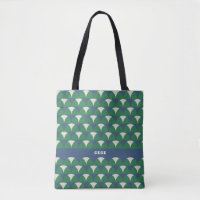 Modern blue green geometric retro personalised